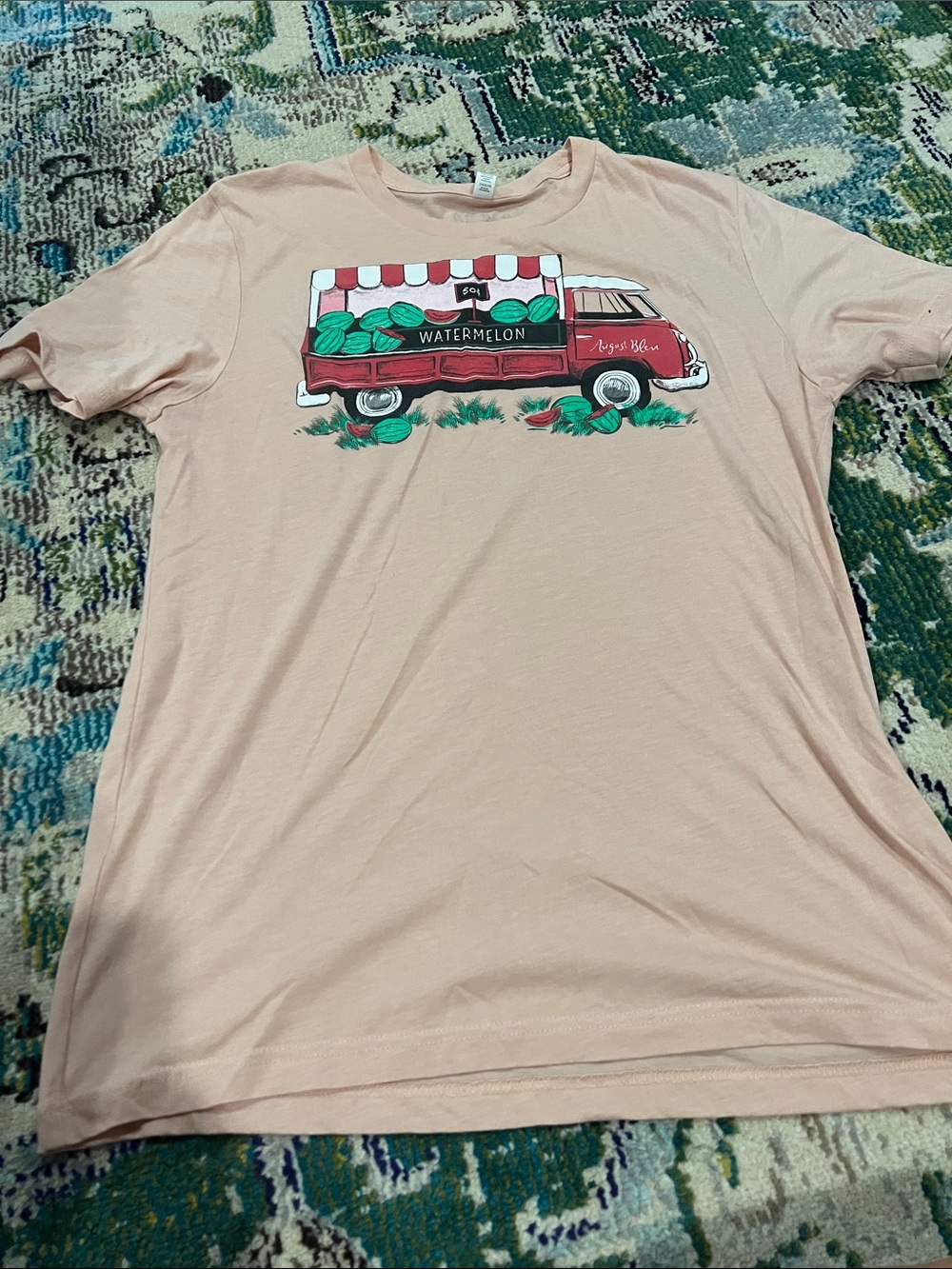 Bella Canvas Pink Kids Watermelon Truck Tee